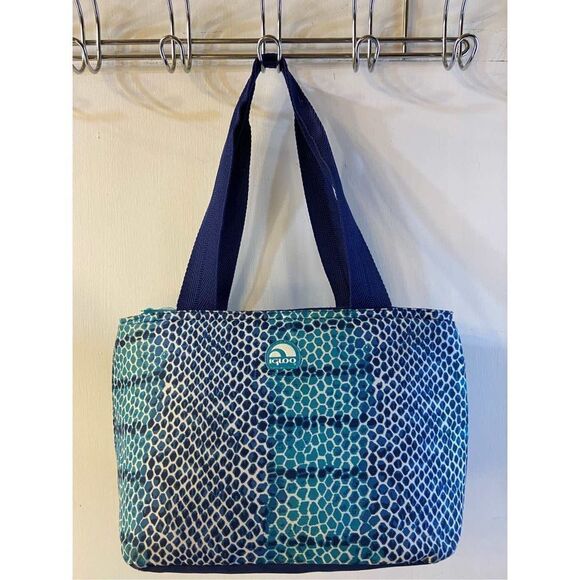 Igloo blue green lunch tote 8x14” - Picture 1 of 7